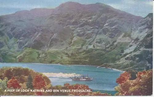 PC26400 Ein Blick auf Loch Katrine und Ben Venue. Trossachs. Weiß. Das Beste von allem