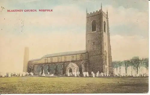 PC23620 Blakeney Church. Norfolk. Battson. 1907