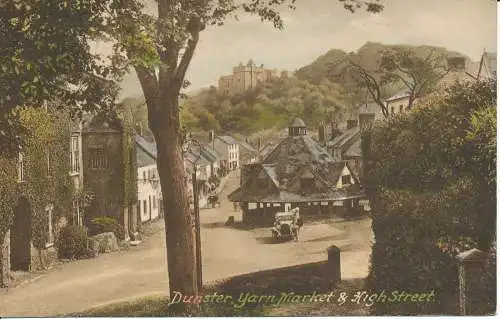 PC24408 Dunster. Garnmarkt und High Street. Frith. Nr. 69261