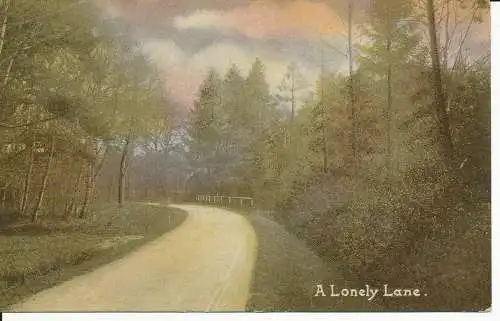 PC30900 A Lonely Lane. Wöchentlicher Geschichtenerzähler. 1912