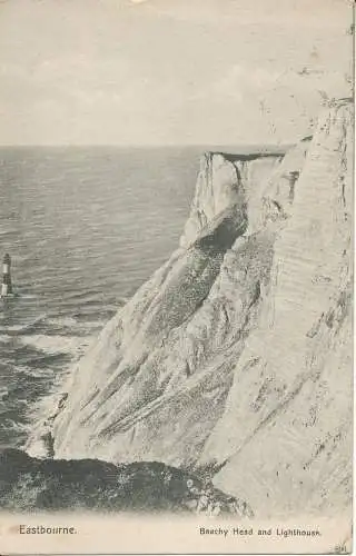 PC27556 Eastbourne. Strandkopf und Leuchtturm. Victoria. 1907