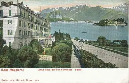 PC28254 Lago Maggiore. Grand Hotel des Iles Borromees. Stress. Luigi Graubünden. Nein