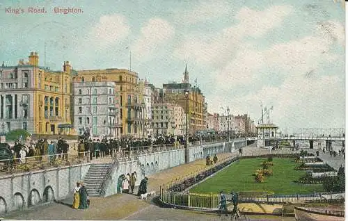 PC32819 Kings Road. Brighton. London View. 1907