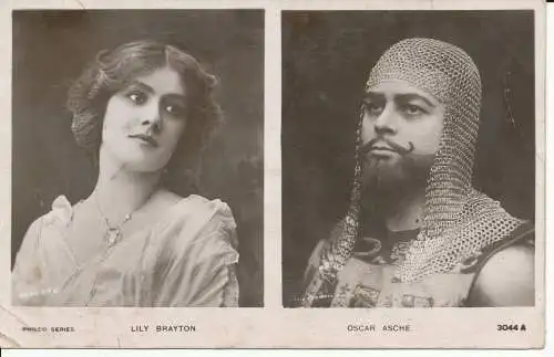 PC25290 Lily Brayton und Oscar Asche. Philco. Nr. 3044A. 1906