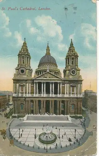 PC24138 St. Pauls Kathedrale. London. National. 1921