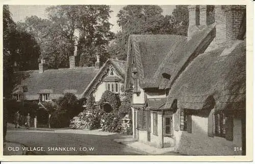 PC29254 Altes Dorf. Shanklin. I. O.W. Nr. 214. 1951