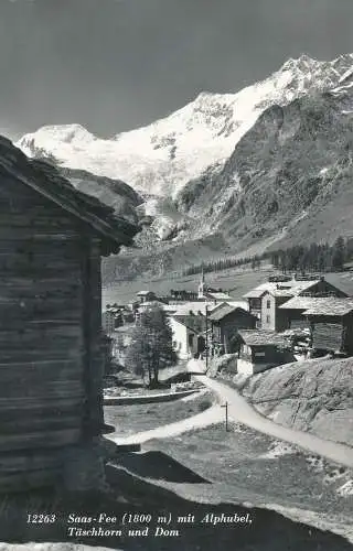 PC31173 SaaS-Gebühr mit Alphubel. Taschhorn und Dom. E. Bumann. Nr. 12263