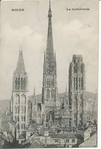 PC27447 Rouen. Die Kathedrale. 1911