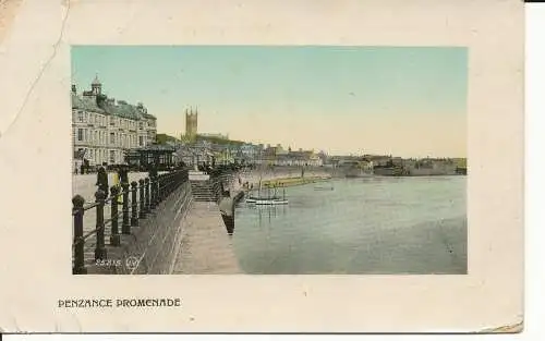 PC28857 Penzance Promenade. Valentinstag. Nr. 25815. 1914