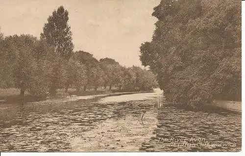 PC24364 Der Fluss Avon bei Guys Cliff. Warwick. H. Massey