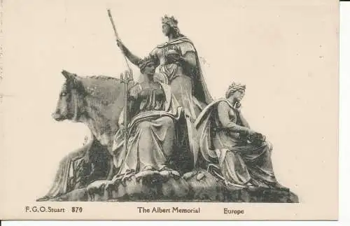 PC25842 Das Albert Memorial. Europa. F.G.O. Stuart. Nr. 870