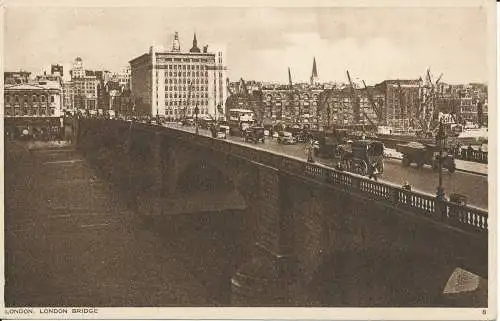 PC29125 London. London Bridge. Photochrom. Nr. 8