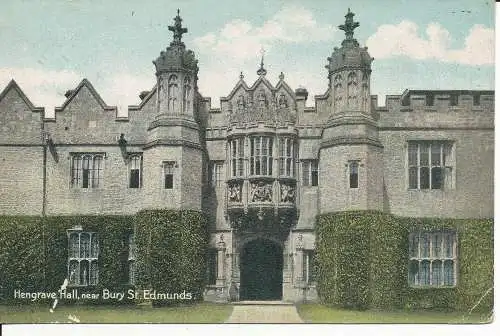 PC25891 Hengrave Hall in der Nähe von Bury St. Edmunds. 1911