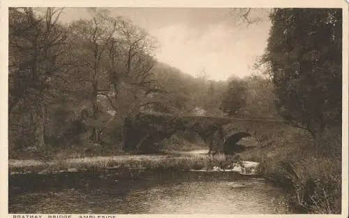 PC28723 Brathay-Brücke. Ambleside. F.R. Gould