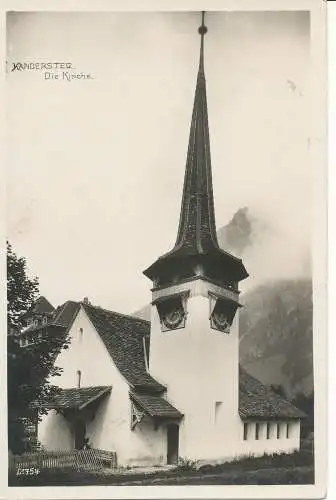 PC27393 Kandersteg. Die Kirche. Perrochet Matile. Nr. 12754