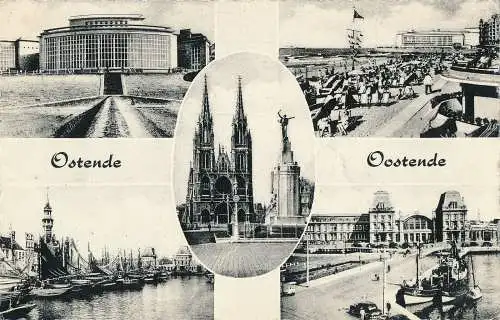 PC34895 Ostende. Multi-View. 1965