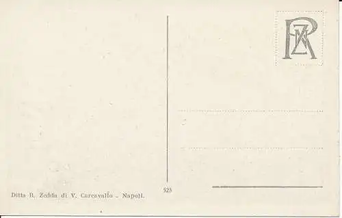 PC28124 Neapel. Schloss S. Elmo. R. Zedda von V. Carcavallo. Nr. 523