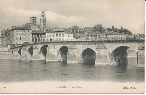 PC29486 Macon. Die Brücke. Neurdein. Nr. 29