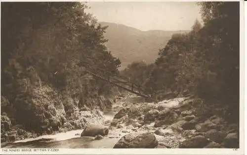 PC25805 Die Bergarbeiterbrücke. Bettws Y Coed. Nr. 4382