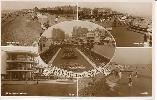 PC25868 Bexhill on Sea. Multi-View. S. und E. Norman. Nr. 1126. RP