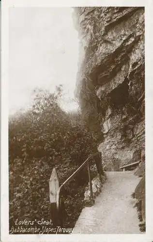 PC35242 Liebhabersitz. Babbacombe Slopes Torquay. Harvey Barton. RP. 1910