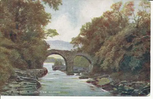 PC33059 Alte Wehrbrücke. Killarney. Über Holyhead. McCorquodale. 1908
