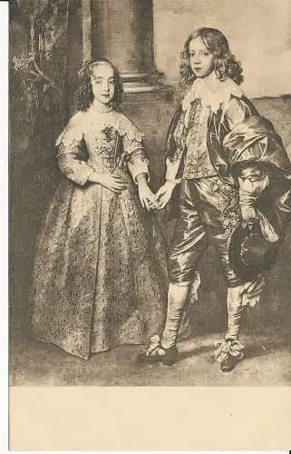 PC32382 A. van Dyck 857. Wilhelm II. und Maria Stuart. J.M. Schalekamp