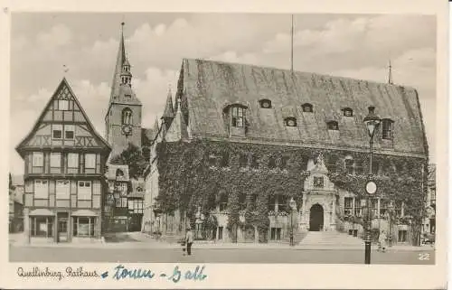 PC31629 Quedlinburg. Rathaus. Getränke. RP