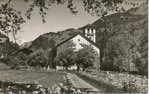 PC31716 Lauterbrunnen. Kirche. Schild. Nr. 1010. 1947