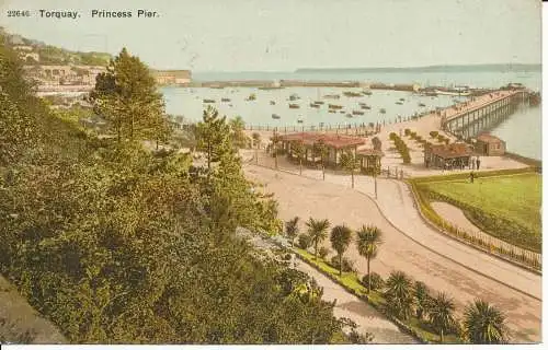 PC24235 Torquay. Princess Pier. Nr. 22646. 1907