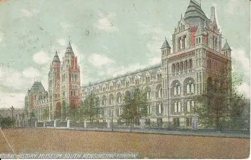 PC30822 Naturhistorisches Museum. South Kensington. London. 1906