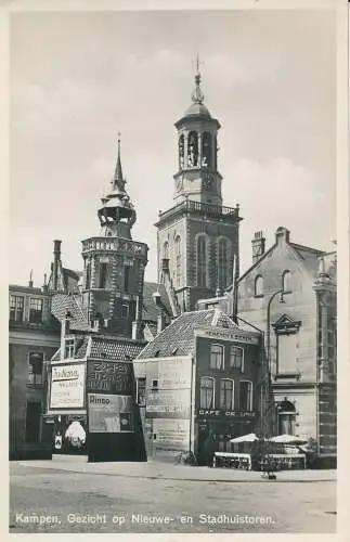 PC33181 Kampen. Gericht op Nieuwe en Stadhuistoren. H.J. Ubink