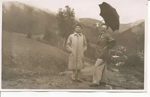 PC26953 altes Foto. Zwei Männer auf dem Berg. Jerome