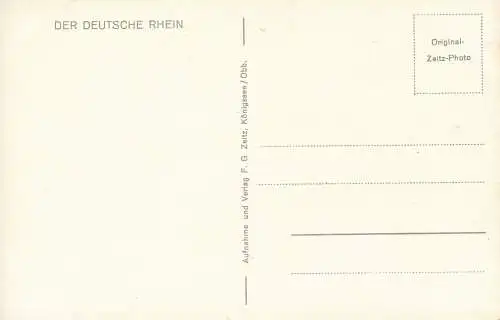 PC31070 Schloss Stolzenfels. F.G. Zeitz. Nr. 1058. RP