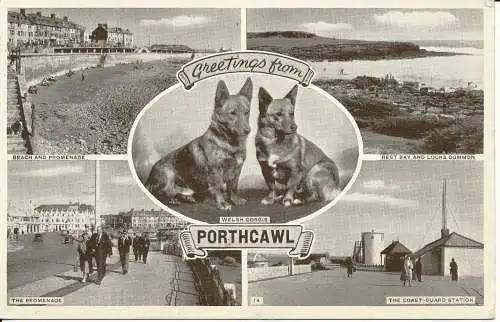 PC30763 Grüße von Porthcawl. Multi-View. 1956