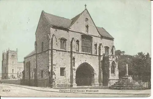 PC30881 Priory Gate House. Worksop. Zierlich. 1906