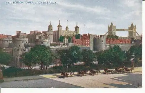 PC25848 London. Turm und Turmbrücke. Photochrom. Celesque. Nr. 31827