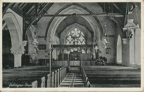 PC29196 Dallington Church. 1946