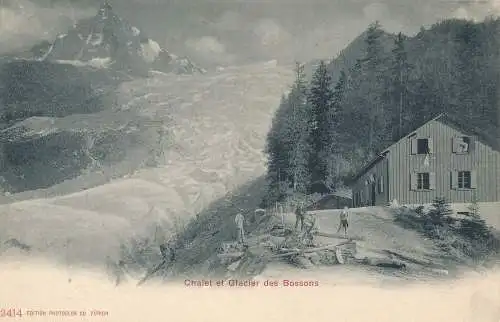 PC31155 Chalet und Glacier des Bossons. Photoglob. Nr. 2414