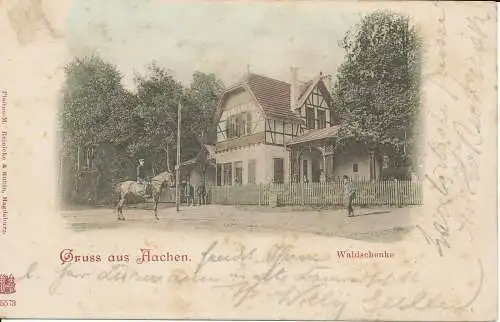 PC28280 Gruss aus Aachen. Waldschenke. Reinicke und Rubin. 1939