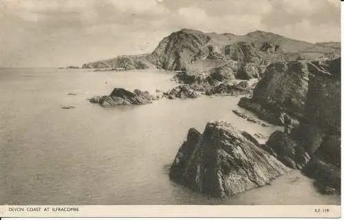 PC28774 Devon Coast bei Ilfracombe. Jarrold. 1957