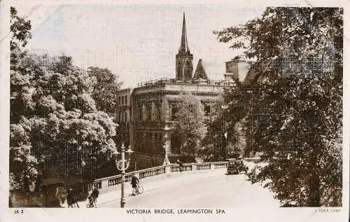 PC25854 Victoria Bridge. Leamington Spa. Tuck. RP. 1952