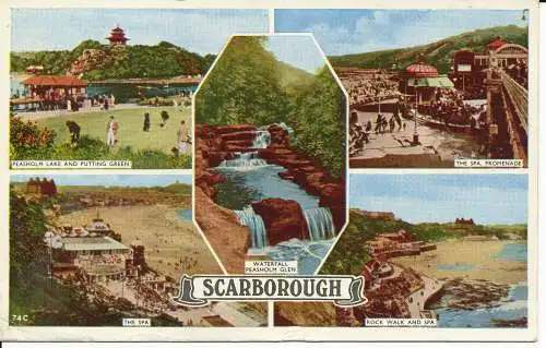 PC28635 Scarborough. Multi-View. 1954