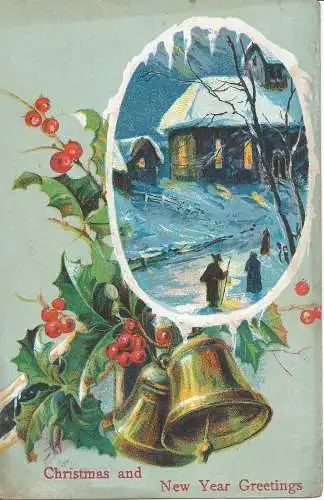 PC24089 Weihnachts- und Neujahrsgrüße. Nr. 951. 1909