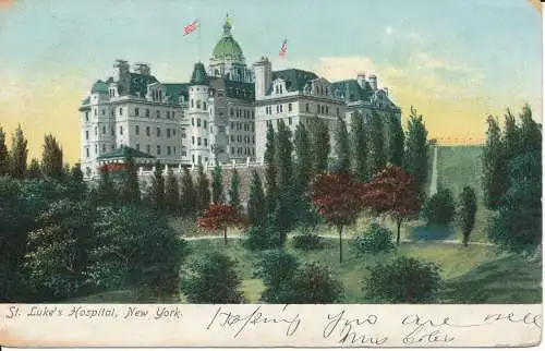 PC28298 St. Lukes Hospital. New York. 1907
