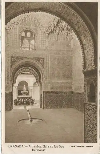 PC29711 Granada. Alhambra. Saal der beiden Schwestern. Leonardo