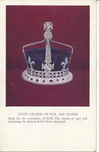PC27614 Staatskrone von H. M. Die Königin. W. S. Cowell