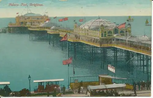 PC25893 Palace Pier. Brighton. Serie Nr. 379. 1915