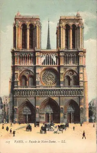 PC31485 Paris. Fassade von Notre Dame. LL. 1926. Hopkins