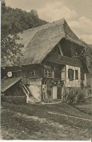 PC31741 Schwarzwald. Bauernhaus in Oberwolfach. Franz Walter. Nr. 9. 1918